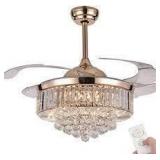nice nutcrust ceiling fan with light gold led