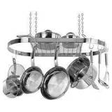 ceiling holder for pots and pans stainless steel no hangers