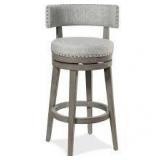 The Gray Barn Pond Road 360 Degree Swivel Wood Stool, Antique Gray- Retail:$175.99 1only Hillsdale Furniture
