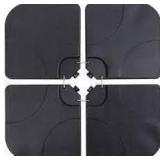 sunnyglade umbrella base 4pc 15l water filled with u lock