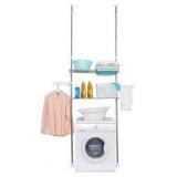 baoyouni 2 layer hanger hook ivory shelf