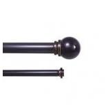 better homes and garden ball double rod set oil rubbed bronze finish 42in to 120in