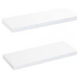 Amanda home furnishings floating shelves set of 2 white