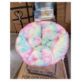 Heritage Kids Sorbet Dreams Rainbow Fur Kids Saucer Chair