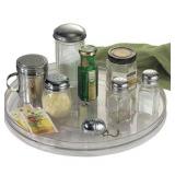 InterDesign Linus Lazy Susan Turntable Spice Organizer Rack