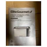 Elite Gourmet 4 Slice Long Toaster