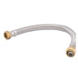 U3088FLEX18LF 3/4" x 3/4" x 18" Stainless Steel Hot Water Heater Line