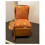 Miniature Toy chair with storage/Thomas Kincaid clock
