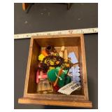 Miniature Toy chair with storage/Thomas Kincaid clock
