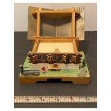 Wood house music box