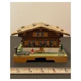 Wood house music box