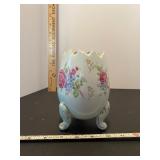 Egg shaped vase/Ceramic trinket box