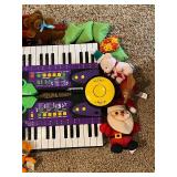 Stuffed animals and Kawasaki mini Keyboard