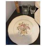 Vintage glass plates-see pictures for maker