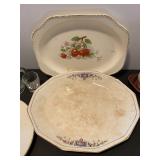 Vintage glass plates-see pictures for maker