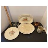 Vintage glass plates-see pictures for maker