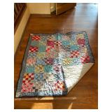 54x60 blue square quilt