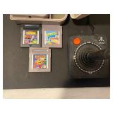 Gameboy, Vintage Gameboy, Atari joystick, Catch phrase, SurfLink,