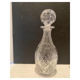 Cut glassware, decanter, pitcher, glasses
