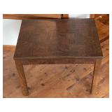 Wood end table