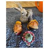 Animal sprinklers, pipe faces. Damaged see pictures