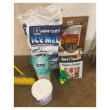 Broom, Ice melt, Fast plug Hydraulic cement