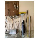Outdoor equipment, tools.  Peg board not included