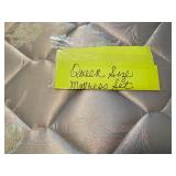 Queen size mattress, damaged, queen/full adjustable frame