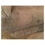 Recliner w/ cover- See pictures for damage