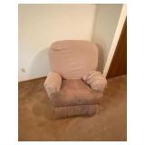 Recliner w/ cover- See pictures for damage