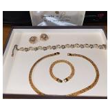Vintage necklace, bracelets, earrings