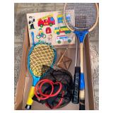 Mixed toy lot, handmade beanbag game