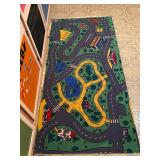 Kids car rug map