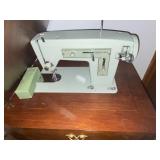 Vintage Sears Kinmore sewing machine-powers on