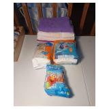 Outdoor towels, swim diapers