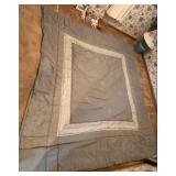 King size comforter, shams, curtains