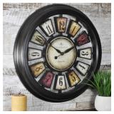 FirsTime & Co. Numeral Plaques Large Clock