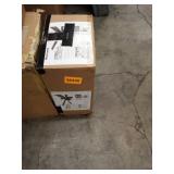 Honeywell Carnegie 52" Matte Black LED Industrial Ceiling Fan with Remote, Mesh Drum Lighting and Edison Bulbs