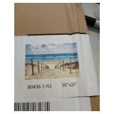 beach wall art coastal 36x24in picture