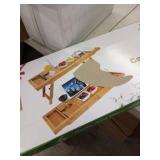 bamboo caddy tray with stand