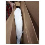 white and gold folding chair