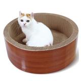 ScratchMe Cat Scratch Cardboard Deluxe Prevents Furniture Damage & Contains Catnip to Attract Your Cat