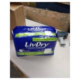 LivDry Unisex Adult Incontinence Underwear, Extra Comfort, High Absorbency, Leak Protection (Medium, 19-Pack) 4 pkgs