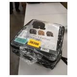 FH Group Black Faux Leather Airbag Compatible and Split Bench Car Seat Covers, Full Set