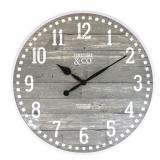 20" Arlo Gray Farmhouse Wall Clock Light Gray - FirsTime & Co.