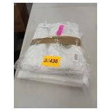 Set of 2 84"x54" Rio Sheer Window Curtain Panel White - Exclusive Home 2pkgs