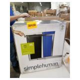 simplehuman Under-the-Counter 35 Liter Pull Out Dual Recycler Trash Can
