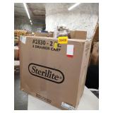 Sterilite 3 Drawer Cart, White set of 2