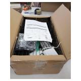 carbon steel rack with 6 shelf black