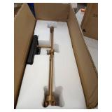 modern 3 light bathroom vanity linear black brass color